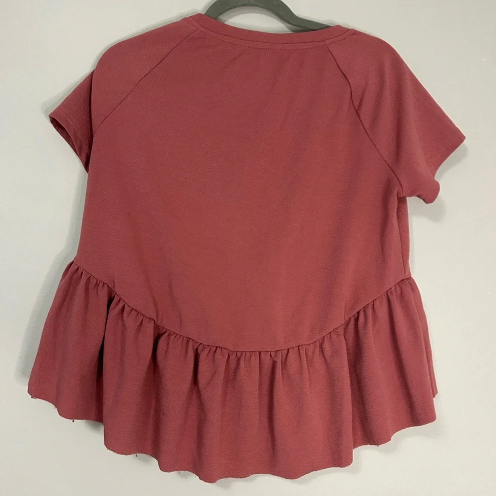 Mauve Peplum Top - Picture 4 of 4